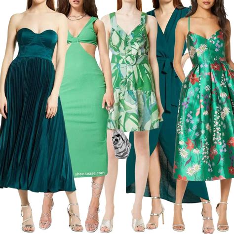 what shoes to wear with green dress